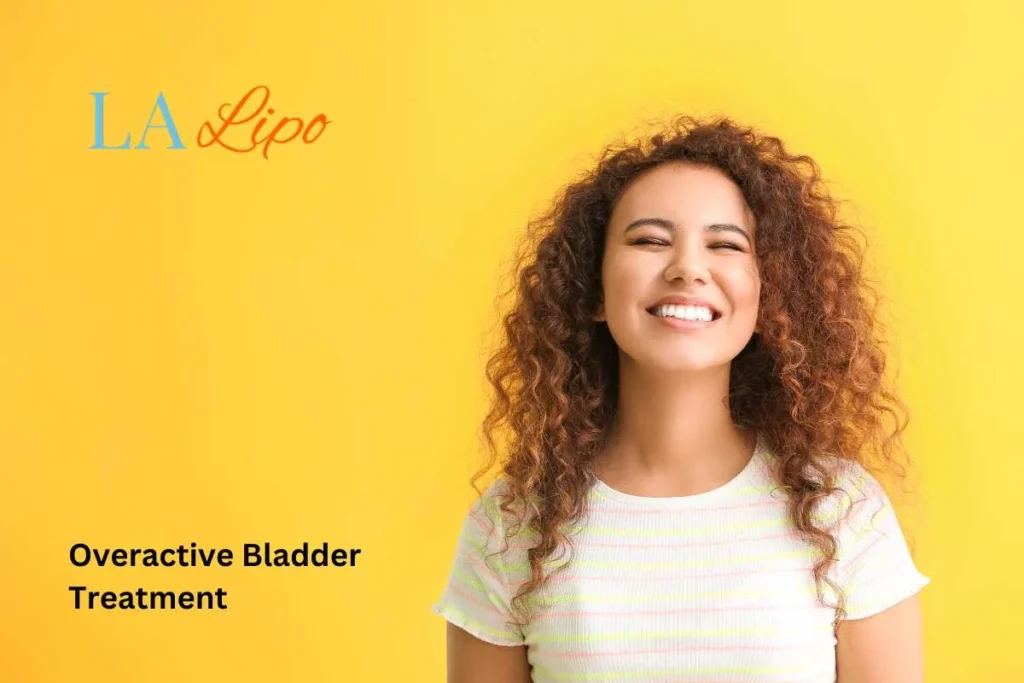 woman smiling about overactive bladder treatment Bridgend solutions