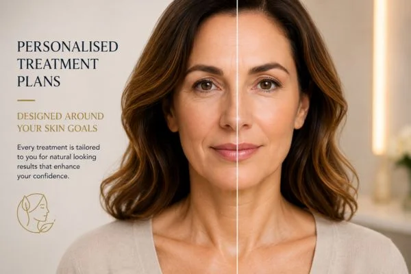 Before and after results of Collagen Lift Therapy Bridgend