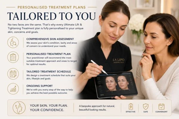 book a consultation about your ultimate lift and tighten treatment Bridgend
